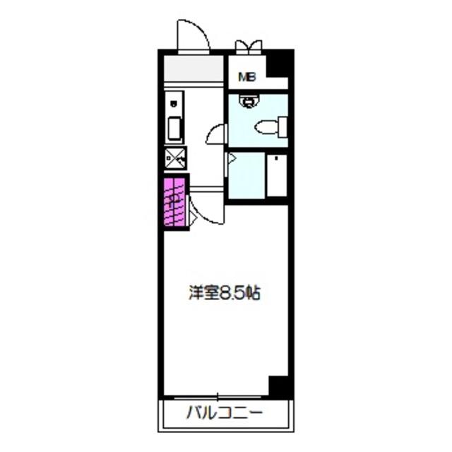 メゾン・ド・ヴィレ城東(1K/3階)の間取り写真