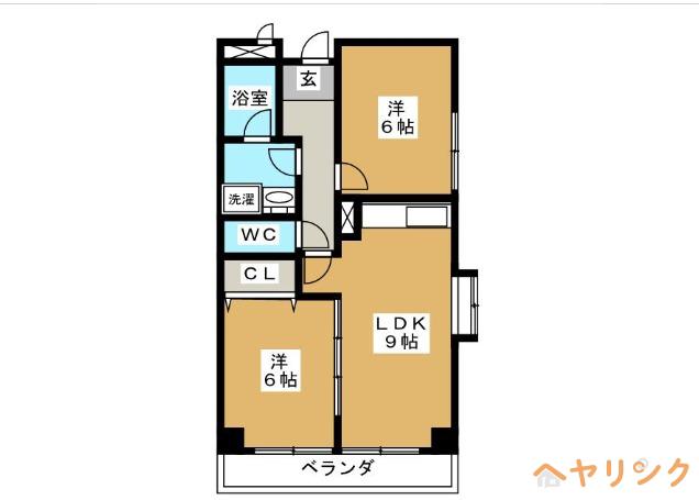 日進エクセルハイツ(2LDK/3階)の間取り写真