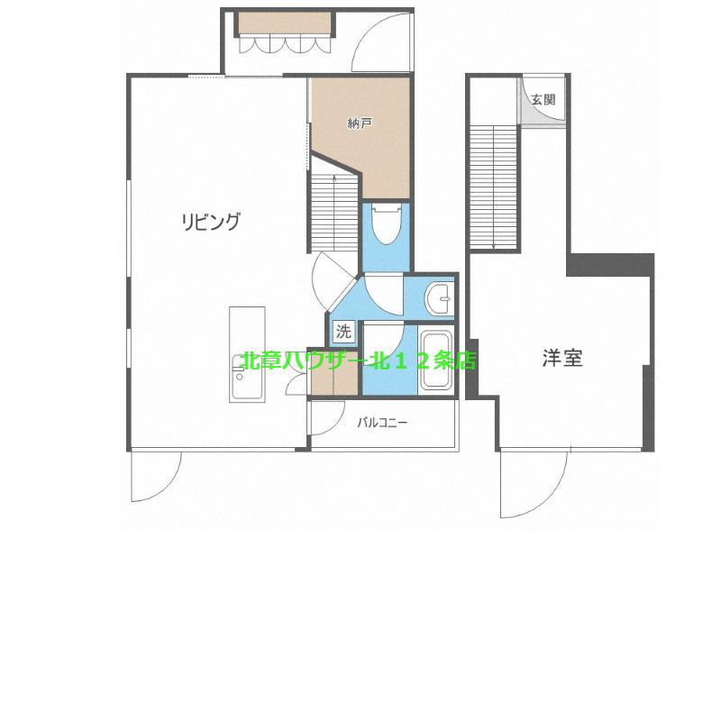 LIEN DE SIX(1LDK/3階)の間取り写真