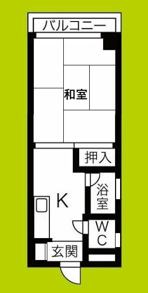 SENSE MIYAKOJIMA(1K/4階)の間取り写真