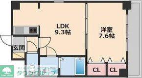 アンシャンテ車道(1LDK/2階)の間取り写真
