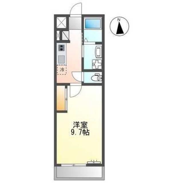 ヴェルジュ ウマ(1K/2階)の間取り写真