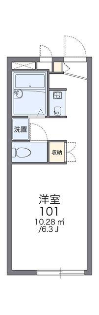 レオパレスヒロ(1K/1階)の間取り写真