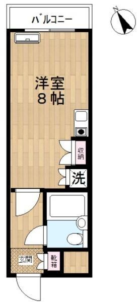 トップ川崎第3(ワンルーム/6階)の間取り写真