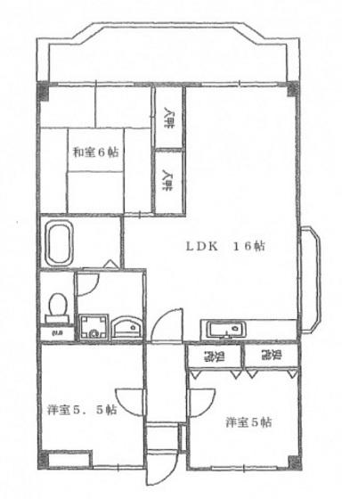 ファーレ高須(3LDK/2階)の間取り写真