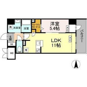 ウインナーワルツ名駅(1LDK/2階)の間取り写真