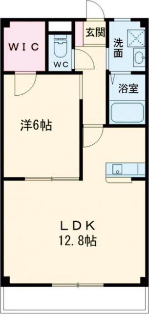 アールズコート(1LDK/1階)の間取り写真