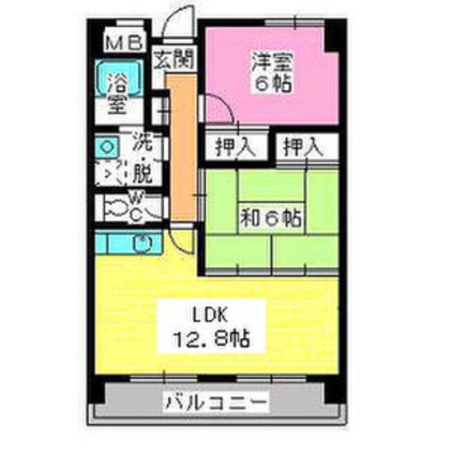 レスピーザ53(2LDK/7階)の間取り写真