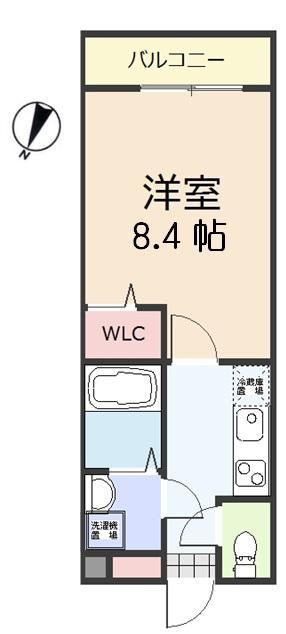 THE OOKUBO BASE(1K/2階)の間取り写真