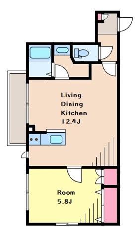 URBAN FLATS アーバンフラッツ(1LDK/3階)の間取り写真