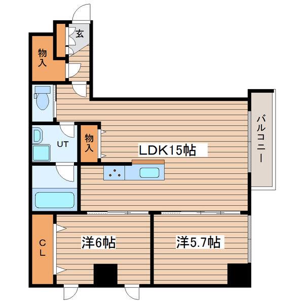 LUCY HOUSEII (2LDK/2階)の間取り写真