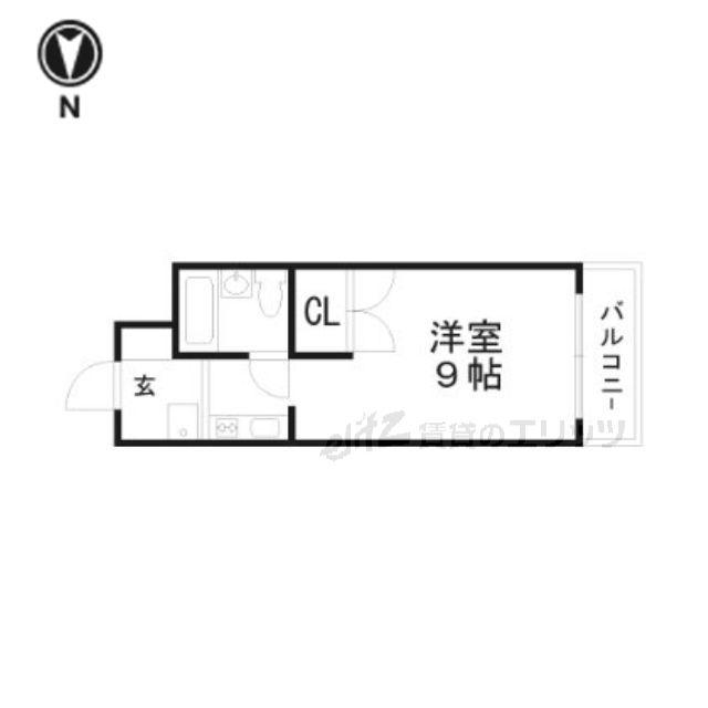シティライフST(1K/2階)の間取り写真