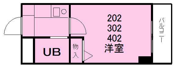 新東京園マンション(1K/3階)の間取り写真