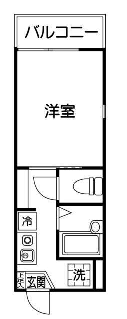 アベニール トルハ(1K/2階)の間取り写真