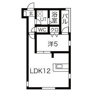 DEVELD千種(1LDK/3階)の間取り写真