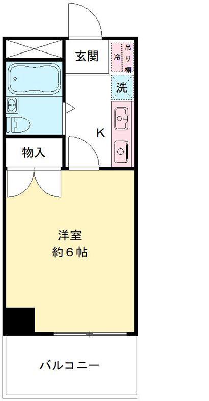 アルテール府中(1K/3階)の間取り写真