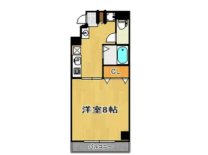 プルス塚本セイ(1K/3階)の間取り写真