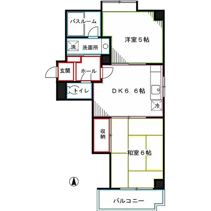 シャトーアサイ 3階階 間取り