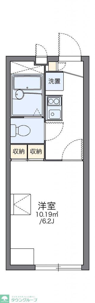 レオパレス綾部(1K/2階)の間取り写真