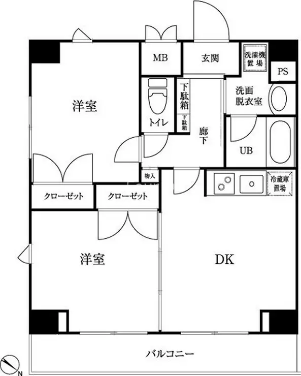 ルーブル三田 9階階 間取り