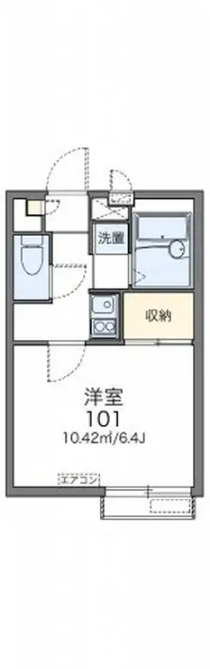 レオパレスドルチェ 3階階 間取り
