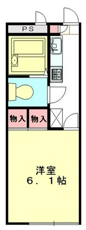 レオパレスシャトーエグゼ 2階階 間取り