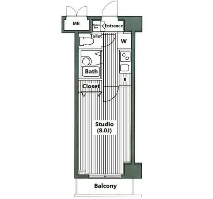グランド・ガーラ日本橋茅場町 5階階 間取り