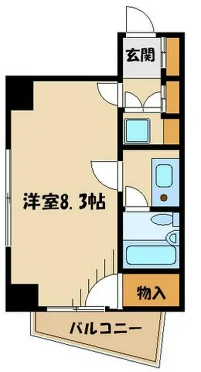 ストーク武蔵小山弐番館 8階階 間取り