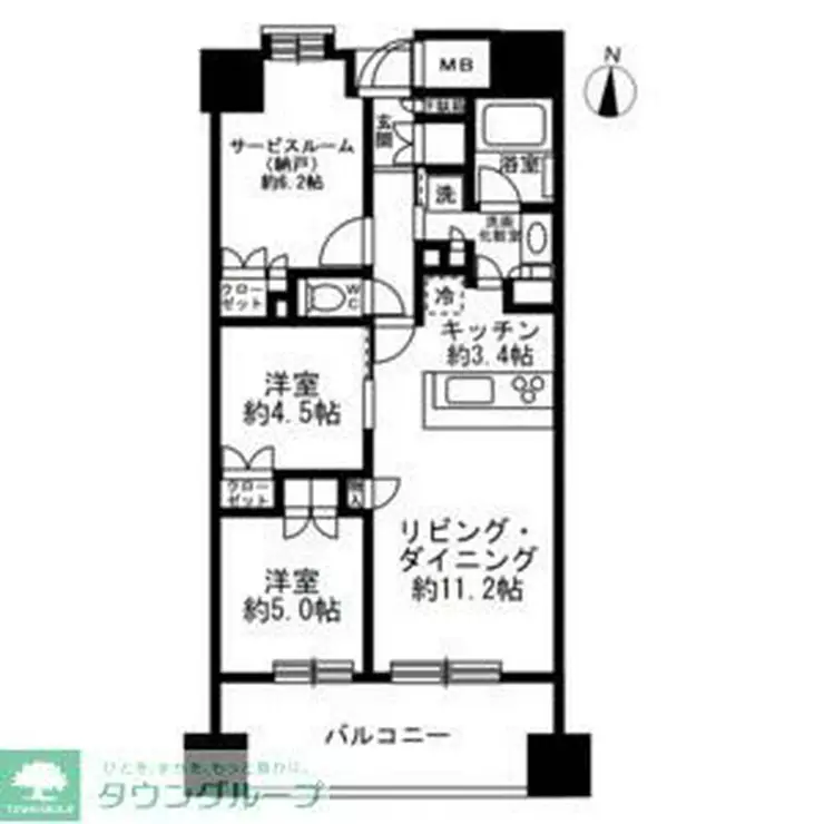 プレミスト大山 15階階 間取り