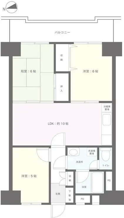 ゾンネンハイム葛西 5階階 間取り