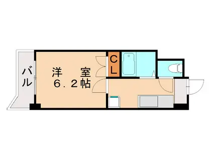 ビブレ城野(1K/5階)の間取り写真