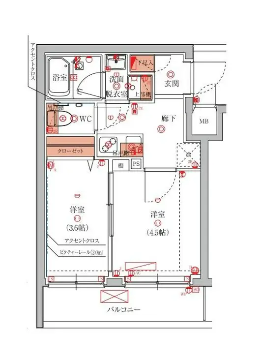 ハーモニーレジデンス池袋ウエスト 4階階 間取り