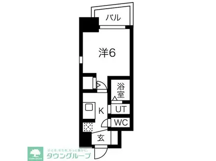 エステムコート名古屋ステーションクロス(1K/2階)の間取り写真