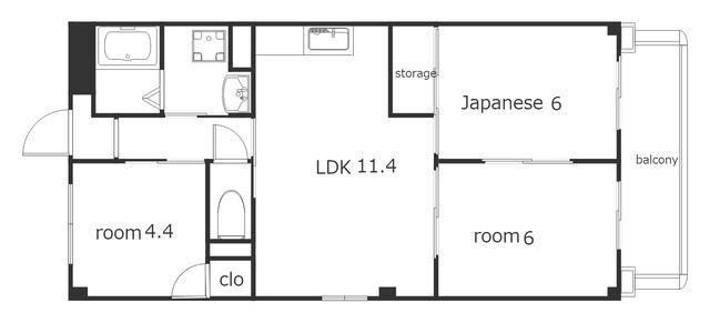 メゾンルミエール(3LDK/3階)の間取り写真