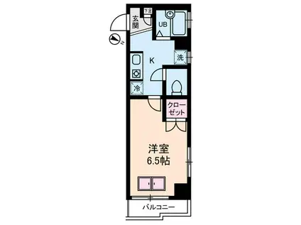 RENACE栄町(1K/2階)の間取り写真