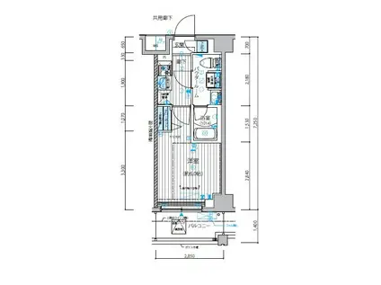 メインステージ立川IV(1K/2階)の間取り写真
