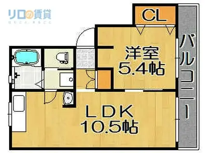 ハイツ77-I(1LDK/1階)の間取り写真