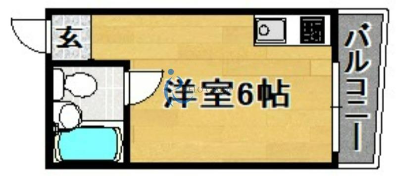ビスタ加美(ワンルーム/2階)の間取り写真