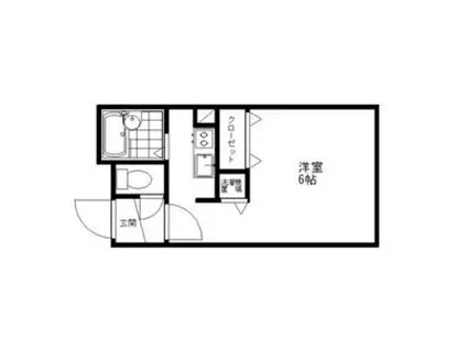 MODULOR武蔵野中町(ワンルーム/1階)の間取り写真
