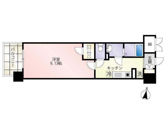 第31友建ビル(1K/3階)の間取り写真