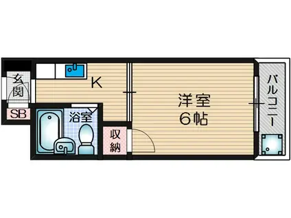 プレアール蔵垣内II(1K/3階)の間取り写真