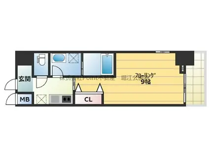 LAULEAKASHIMA(1K/4階)の間取り写真