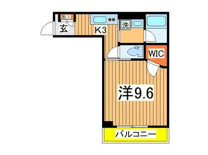 GRELOT BLANC(1K/3階)の間取り写真