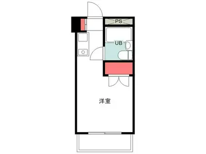 インベスメント南橋本(ワンルーム/2階)の間取り写真