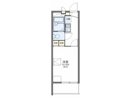 レオパレスドリームII(1K/3階)の間取り写真