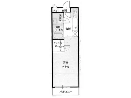 フジパレス杉本町イースト(1K/2階)の間取り写真
