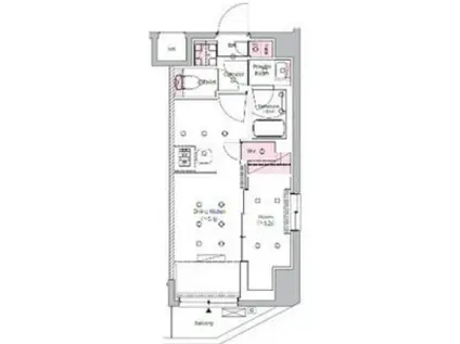 SYFORME NISHISUGAMO(1DK/3階)の間取り写真