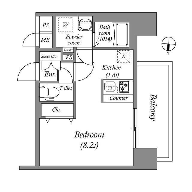 SHOKEN RESIDENCE名古屋(ワンルーム/10階)の間取り写真