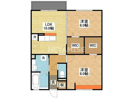 アルトピアーノII(2LDK/1階)の間取り写真