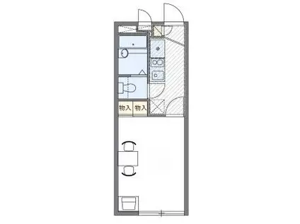 レオパレス翁樹(1K/1階)の間取り写真